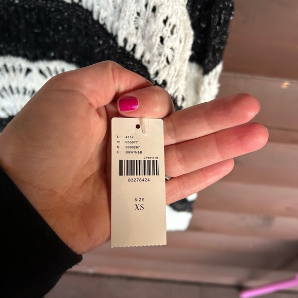 NWT The Palmer Pull Over Open Stitch Sweater by Pilcro Size XS - Picture 7 of 7